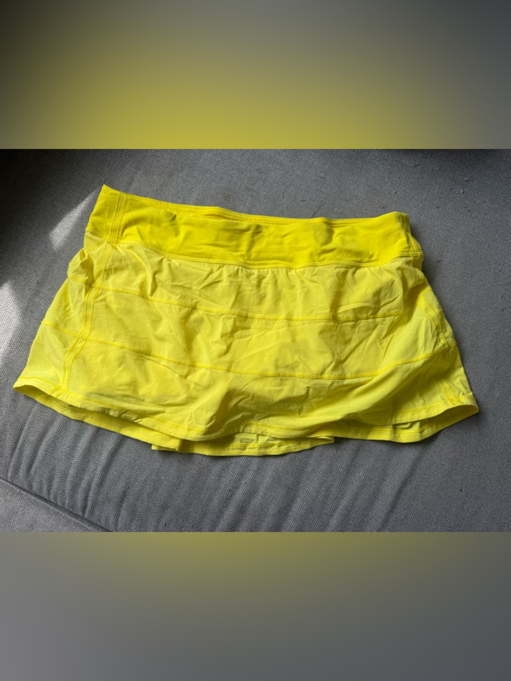 lululemon athletica Yellow Athletic Skort